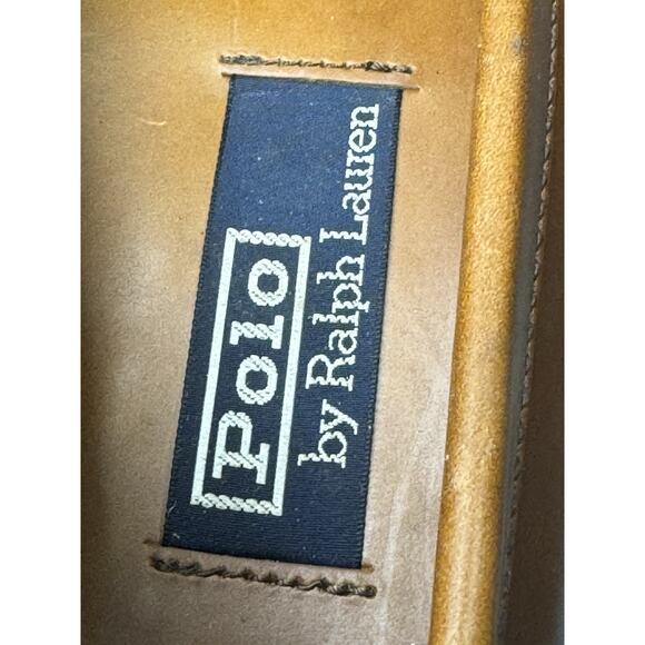 Vintage Polo Ralph Lauren Men's 7.5 E Alston Leather Penny Loafer Chestnut Brown - Picture 11 of 16